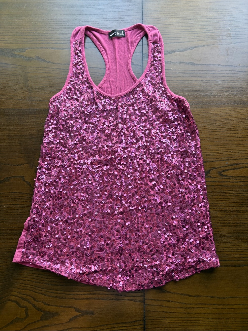 Wet Seal Sequin Racerback Tank